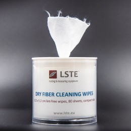 Fiber optic cleaning wipes (dry)