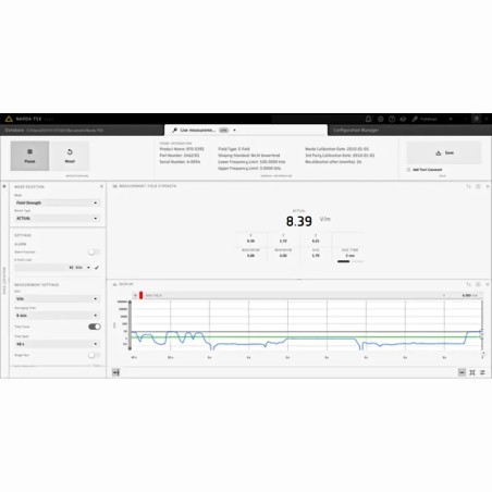 Narda TSX Option Live Measurements